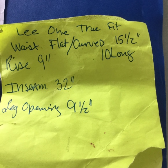Lee Jeans One True Fit  10 Long  Waist 32” - Picture 5 of 15